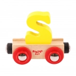 Bigjigs Rail fa vagon – S betű