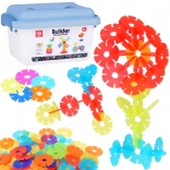 Színes 3D építőpelyhek – 140 darabos készlet gyerekeknek