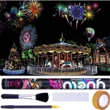 Kaparázós kép Vidám park 75x52 cm