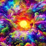 Szivárvány dzsungel puzzle 1000 darab