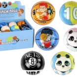 Színes labda pandával díszített illusztrációval gyermekeknek 7 cm