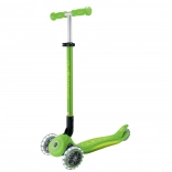 GLOBBER Primo Foldable Plus Lights v2 gyerek háromkerekű roller, almazöld