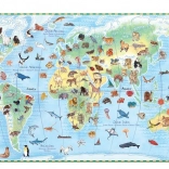 DJECO Megfigyelő puzzle: állatok a nagyvilágból, 100 darab