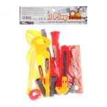 Műanyag szerszámkészlet kis barkácsolóknak tasakban