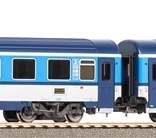 Két EUROFIMA 2. osztályú személykocsi szett – ČD, V. korszak (H0 méretarány)