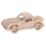 Nagy 3D fa puzzle Porsche