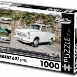 Retro autók puzzle Trabant 601 (1965) 1000 darab