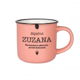 Kőedény bögre Zuzana, zománcos bögre stílusban, 370 ml