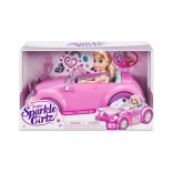 ZURU Sparkle Girlz rózsaszín kabrió babával 26,5 cm