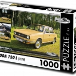 Retro-autók puzzle Škoda 120 L (1976) – 1000 darab