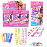 Kreatív DIY karkötőkészlet medálokkal és betűkkel – 4 állítható karkötő