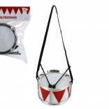 Műanyag dob 16 × 10 cm vállpánttal és ütőkkel