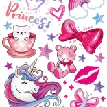 Rávasalható matricák – Egyszarvú – nagy ív