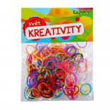 Varázslatos fonó gumiszalagok különböző színekben, 200 db