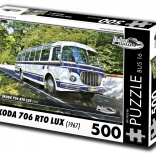 Puzzle RETRO-AUTA Škoda 706 RTO LUX autóbusz 500 darab