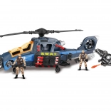 Gyerek helikopter figurákkal és effektekkel