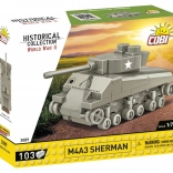 COBI Historical Collection M4A3 Sherman 1:72 építőkészlet