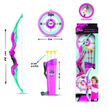 Rózsaszín íjász készlet gyerekeknek tartozékokkal