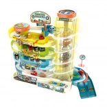 Emeletes garázs lifttel 6 autó számára, fény- és hangeffektekkel