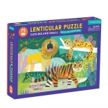 Lentikuláris puzzle macskák kicsik és nagyok