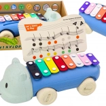 Gyermek színes oktató hangszer Hippopotamus Roller cimbalom