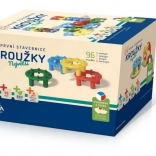 Első építőkészlet Karikák – 96 darab dobozban