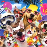 Puzzle Selfie a tengerparti partiból, 260 db