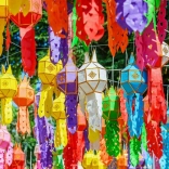 Puzzle Színes lámpások 500 darab