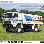 RETRO-AUTA puzzle TRUCK: LIAZ 111.154 Dakar 1988, 40 darabos