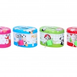 Ovális bádog persely 10 × 6,5 cm