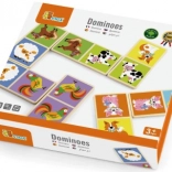 Viga Fa dominó Farm 28 darab Montessori