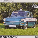 Puzzle Retro Autók Škoda 1000 MB VB 40 darab