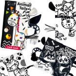 woopie baby kontrasztos érzékszervi textilkönyv babáknak