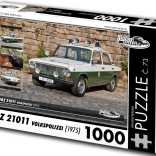 Puzzle RETRO-AUTA VAZ 21011 Volkspolizei (1975) – 1000 darab
