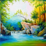 ENJOY kirakó Az erdőben a vízesésnél 1000 darab