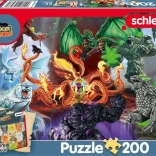 Puzzle Eldrador: gonosz lények 200 darab + SCHLEICH figura