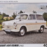 Retro autók puzzle Trabant 600 Kombi 40 darab