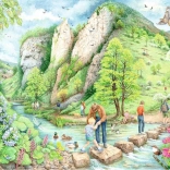 Puzzle Séta Dovedale-ban 1000 darab