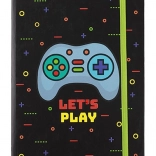 Játékos jegyzetfüzet A5 kemény borítóval 96 lap