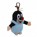 Plüss kulcstartó Kisvakond bugyival 10 cm