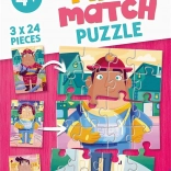 Puzzle Mix & Match: kedvenc foglalkozásaim 3×24 darab