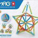 Geomag Supercolor mágneses építőkészlet, 93 darab újrahasznosított műanyagból