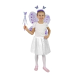 Pillangó jelmez fejpánttal és pálcával