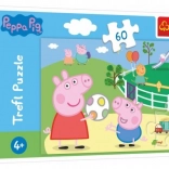 60 darabos puzzle – móka barátokkal – PEPPA PIG