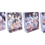 Ajándéktáska S 18 × 23 × 10 cm – karácsonyi minta