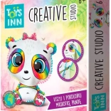 Creative Studio panda varró és színező készlet