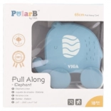 Fából készült húzós elefánt