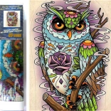 Gyémánt festés bölcs bagoly 30x40 cm