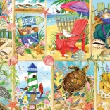 Puzzle Nap a strandon 500 darab Cobble Hill-től