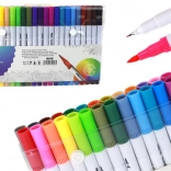 48 darabos Kétoldalú Filctoll Készlet Különböző Színű Rendezőben